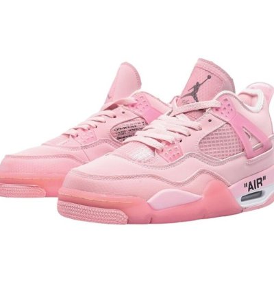 Off White X Air Jordan 4 Pink