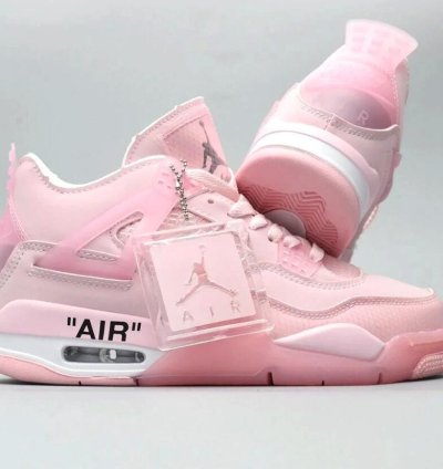 Off White X Air Jordan 4 Pink