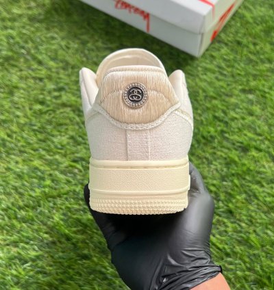 Nike X Stussy Air Force 1 Low Fossil