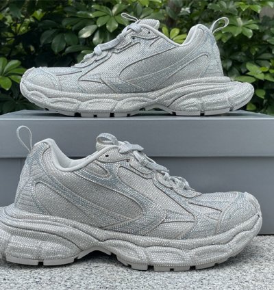 Balenciaga 3xl Sneaker Rhinestones Light Grey