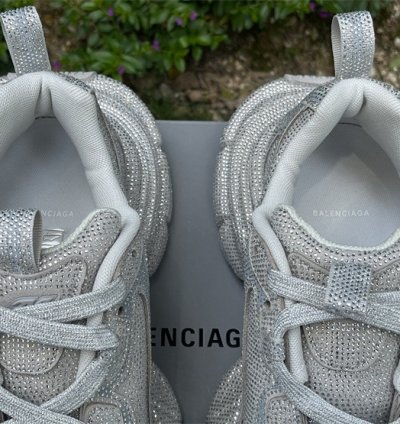 Balenciaga 3xl Sneaker Rhinestones Light Grey