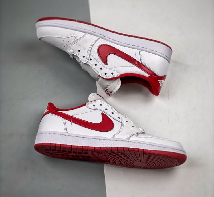 Air Jordan 1 Retro Low White Varsity Red