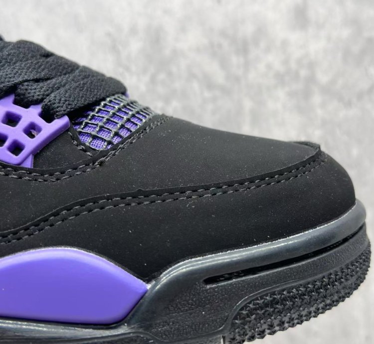 Air Jordan 4 Purple Thunder Retro Mens Mid Top Basketball Shoes