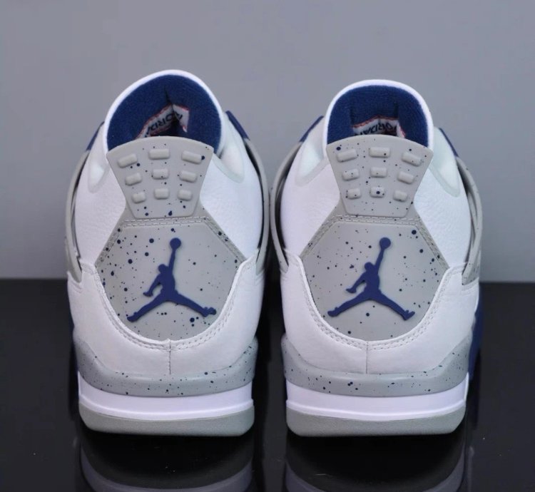 Nike Air Jordan 4 Midnight Navy Mid Top Mens Retro Basketball Shoes