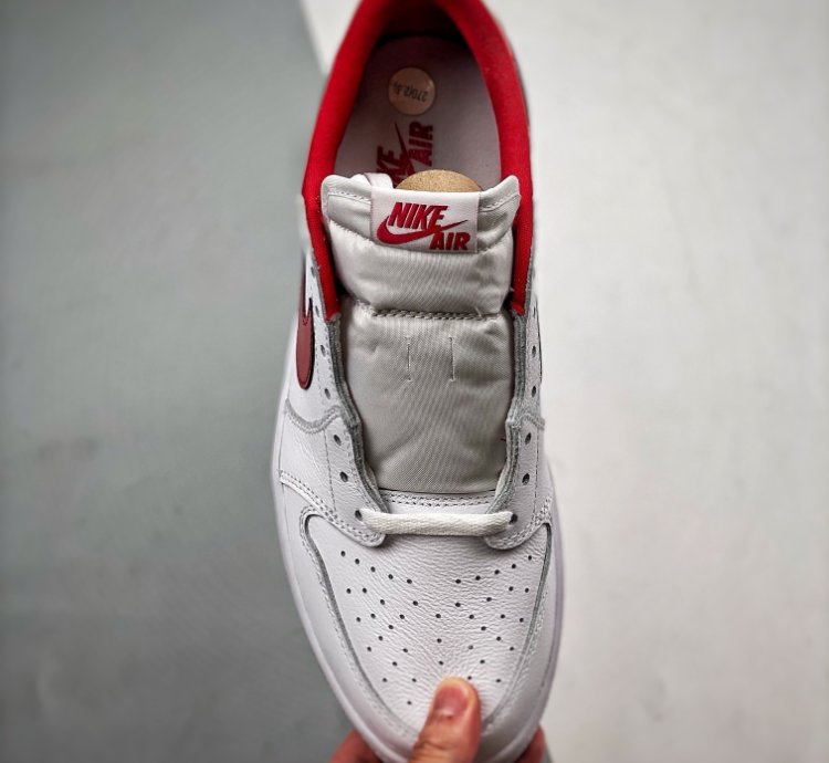 Air Jordan 1 Retro Low White Varsity Red
