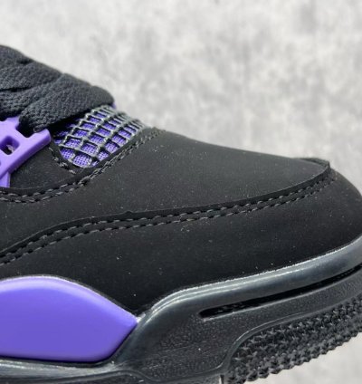 Air Jordan 4 Purple Thunder Retro Mens Mid Top Basketball Shoes