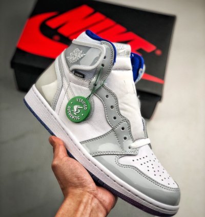 Air Jordan 1 Retro High Zoom White Racer Blue