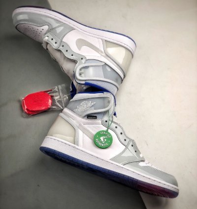 Air Jordan 1 Retro High Zoom White Racer Blue
