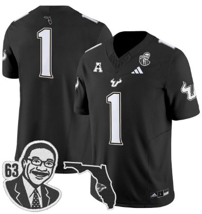 Team Jersey 1 South Florida Bulls Lee Roy Selmon Legacy Stitched Black