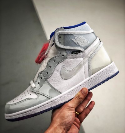 Air Jordan 1 Retro High Zoom White Racer Blue
