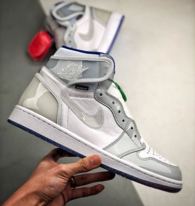 Air Jordan 1 Retro High Zoom White Racer Blue
