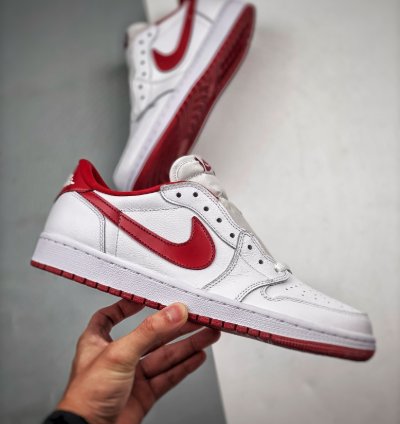 Air Jordan 1 Retro Low White Varsity Red
