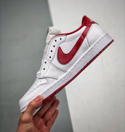 Air Jordan 1 Retro Low White Varsity Red