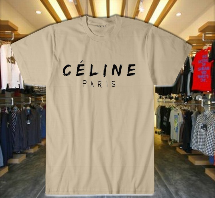 Celine Paris Shirt Logo Sand Size S-5xl