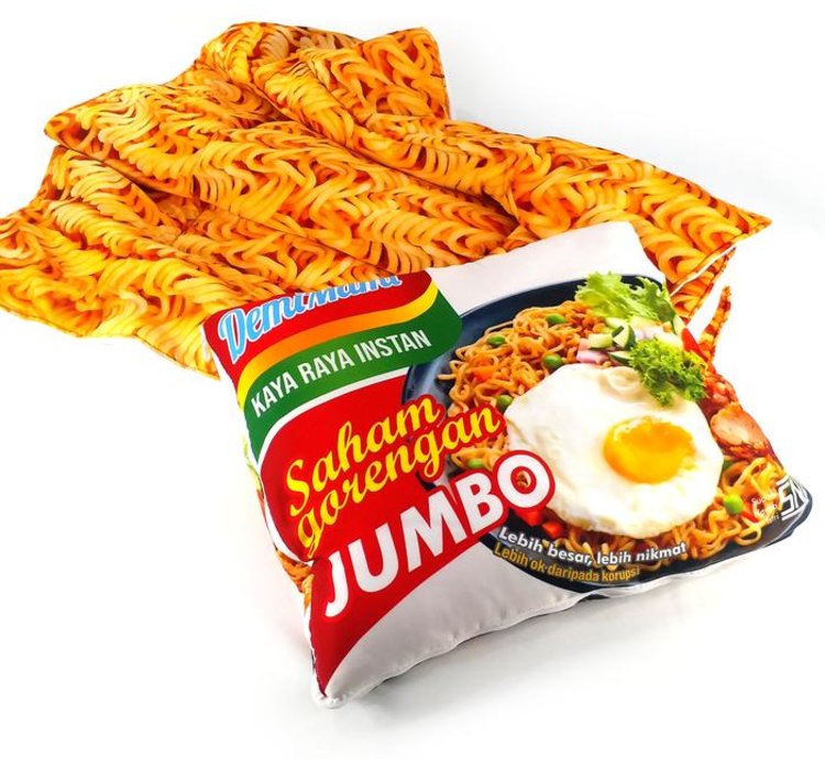 Instant Noodle Blanket Travel Pillow Instant Noodle Gift