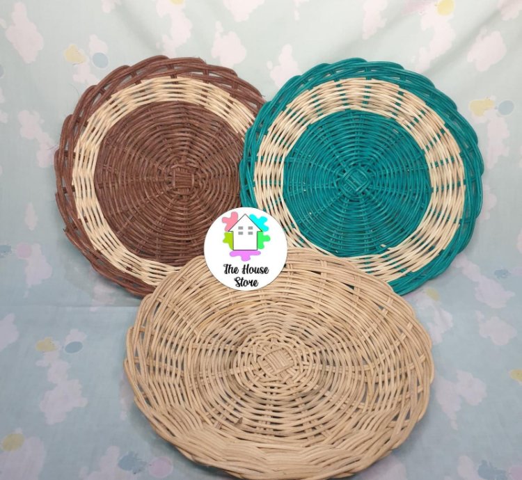 Rattan Plates Dinner Plates