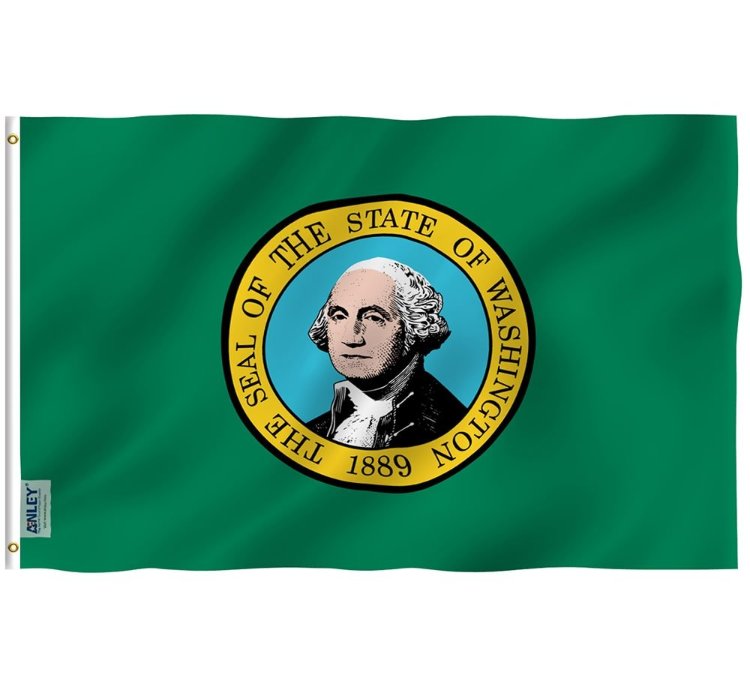 Washington State Flag - Washington Wa Flag With Brass Grommets 3x5ft Banner Usa