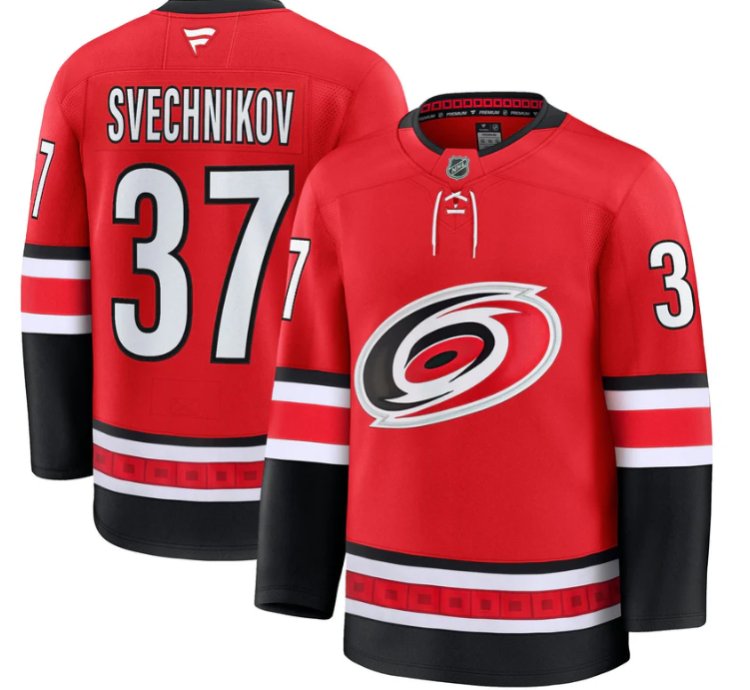 Andrei Svechnikov Jersey 37 Carolina Hurricanes 2025 - 26 Premium Stitched Red