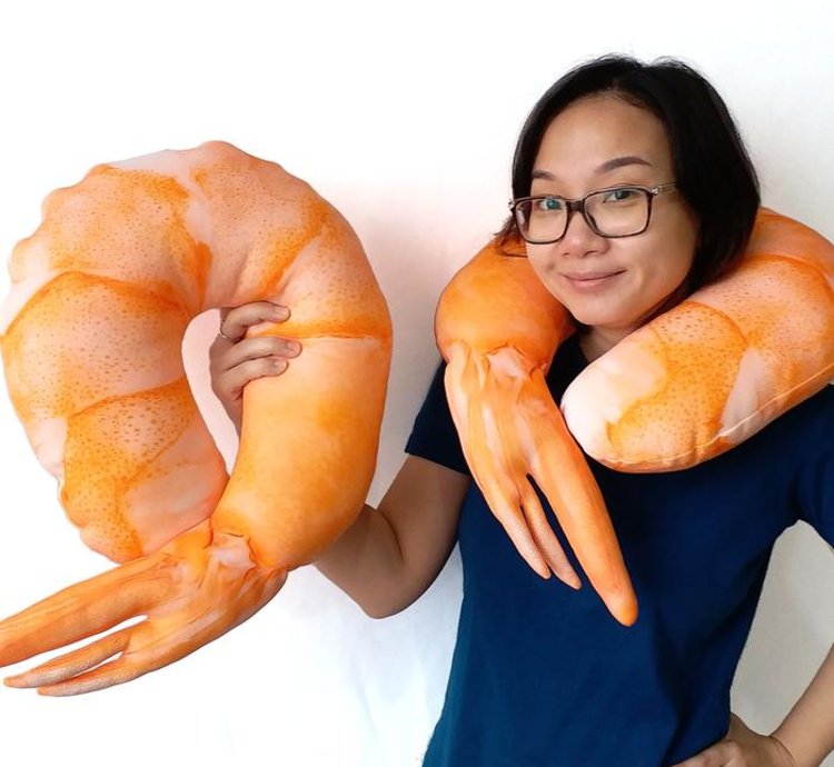 Shrimp Neck Pillow Is Perfect For Traveling Or Watching Movies