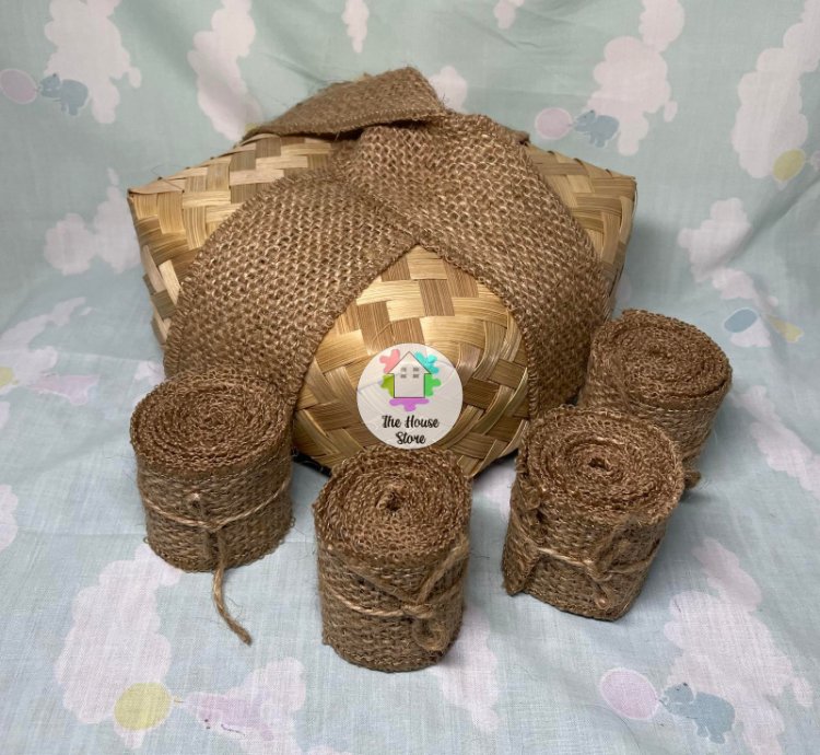 Jute Ribbon For Hampers 90 X 5 Cm