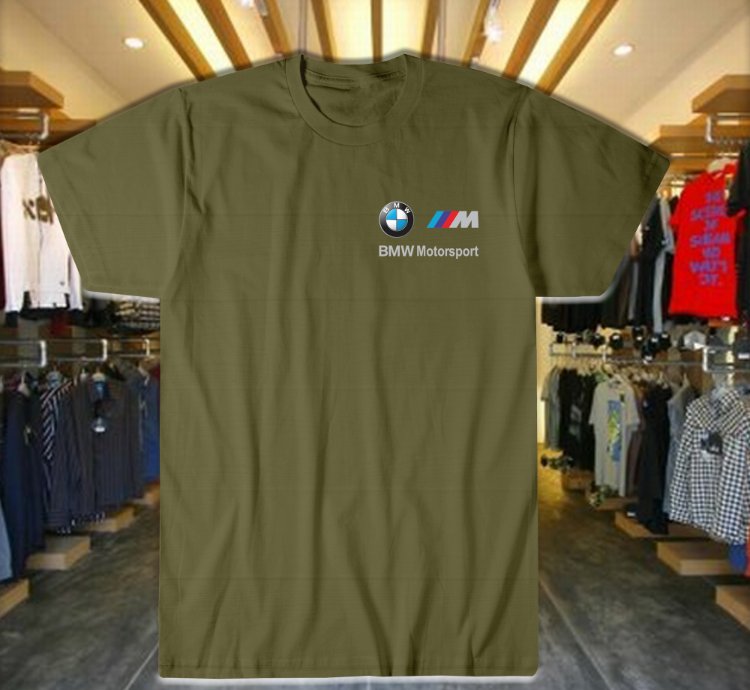 T Shirt Bmw Motosport For Mens Military Green Size S -5xl