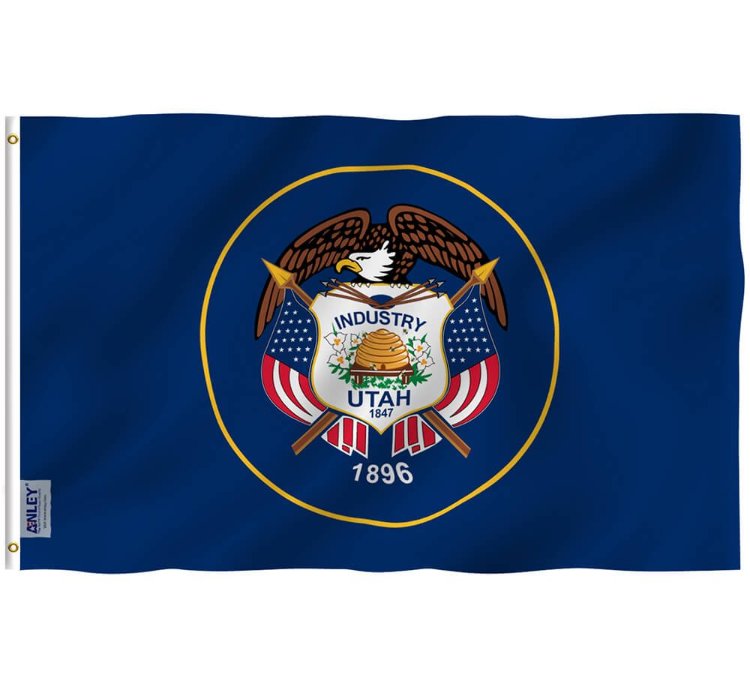 Utah State Flag - Utah Ut Flag With Brass Grommets 3x5ft Banner Usa