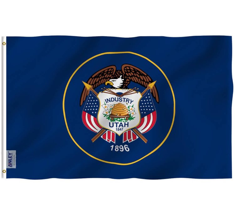 Utah State Flag - Utah Ut Flag With Brass Grommets 3x5ft Banner Usa