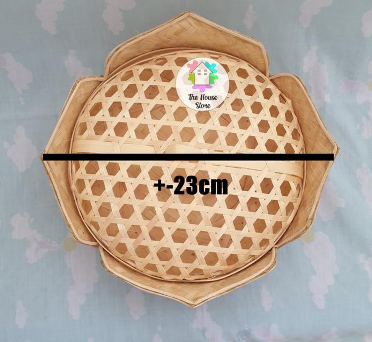 Lotus Bsek Lotus Hampers Bamboo Lotus 23cm Lid