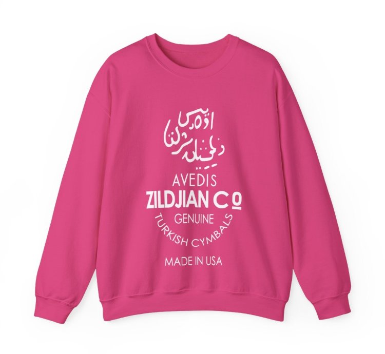 Avedis Zildjian Co Crewneck - Retro Drummer Streetwear Heliconia Sweater