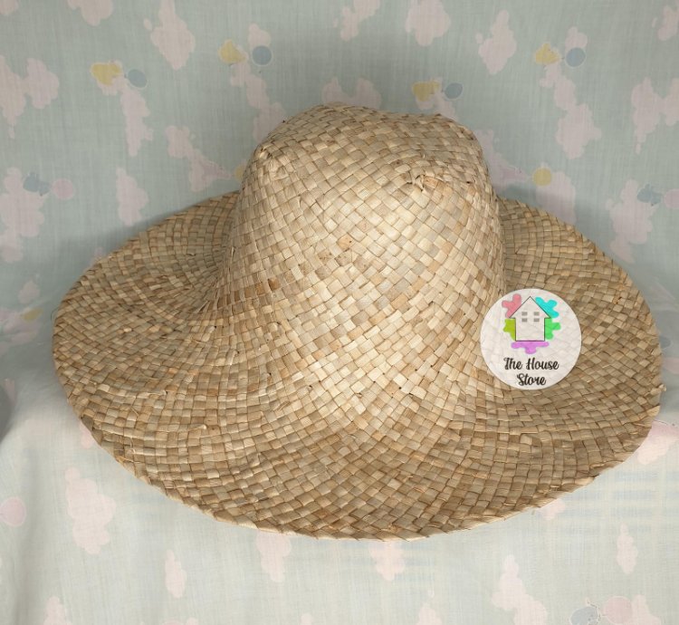 Cowboy Hat Natural Woven Pandan Hat
