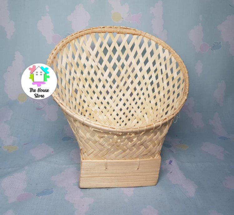 Bamboo Basket Potato Or Tissue Holder