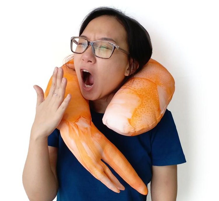 Shrimp Neck Pillow Is Perfect For Traveling Or Watching Movies