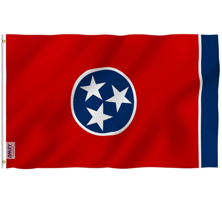 Tennessee State Polyester Flag - Tennessee Tn Flag Polyester With Brass Grommets 3x5ft Banner Usa