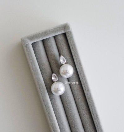 Jude Zirconia Pearl Bridal Earrings - Wedding