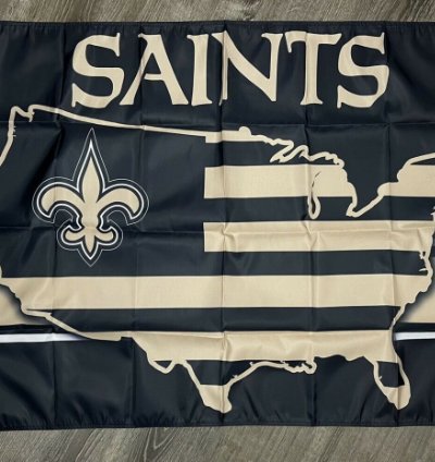 New Orleans Saints Flag 3x5 Ft Sports Football State Banner Man-cave Garage
