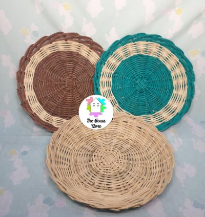 Rattan Plates Dinner Plates