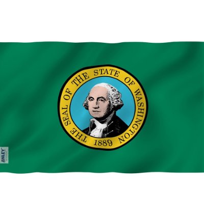 Washington State Flag - Washington Wa Flag With Brass Grommets 3x5ft Banner Usa