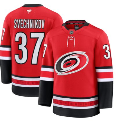 Andrei Svechnikov Jersey 37 Carolina Hurricanes 2025 - 26 Premium Stitched Red