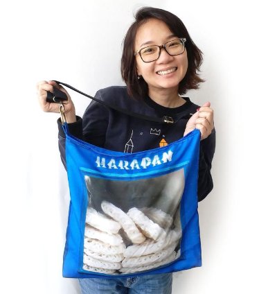 Shoulder Bag Blue Hope Cracker Tin Shoulder Bag Thin Material