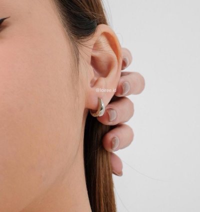 Byron Mini Huggies Earrings - Gold Plated - Silver