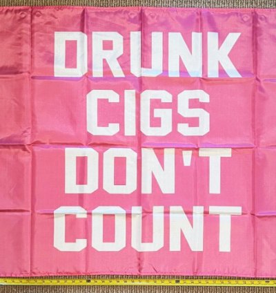 Beer Flag Drunk Cigs Girls Cave College Dorm Banner Sign Usa 3x5