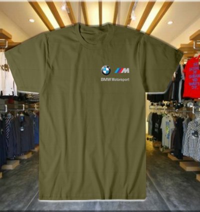 T Shirt Bmw Motosport For Mens Military Green Size S -5xl