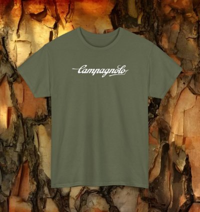 Campagnolo T-shirt Classic Military Cycling Tee For Road Bike Lovers Vintage Style Fans