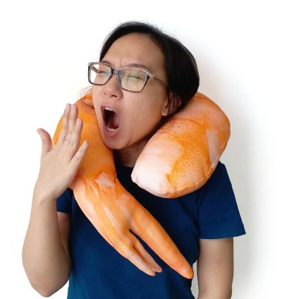 Shrimp Neck Pillow Is Perfect For Traveling Or Watching Movies