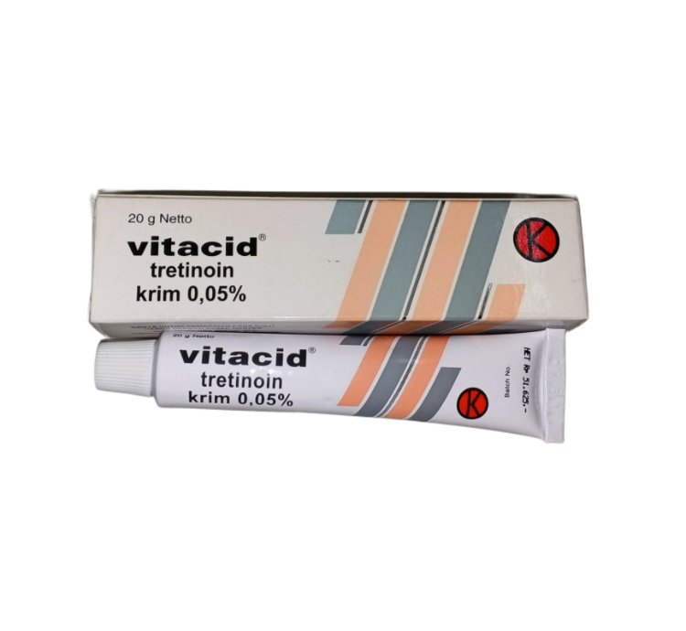 Vitacid 005 Cream For Treatment Of Comedogenic Acne Papules Pustules