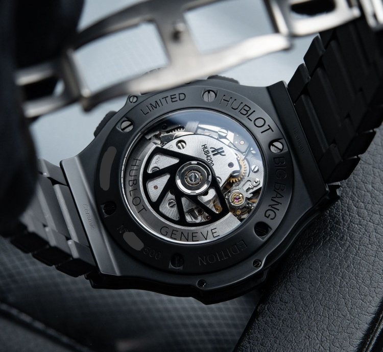 Hublot Big Bang Aero Bang Limited Edition Black Ceramic Skeleton Chronograph 44mm