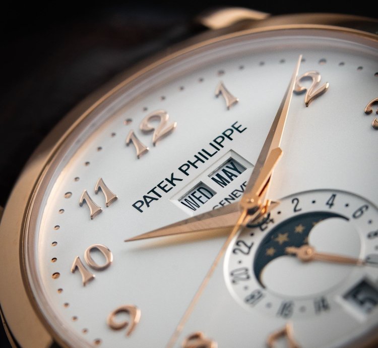 Patek Philippe Complications 5396r Annual Calendar Moonphase Rose Gold Silver Dial 385mm