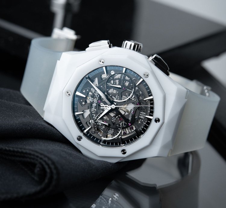 Hublot Classic Fusion Aerofusion Orlinski Le White Ceramic Chronograph 45mm