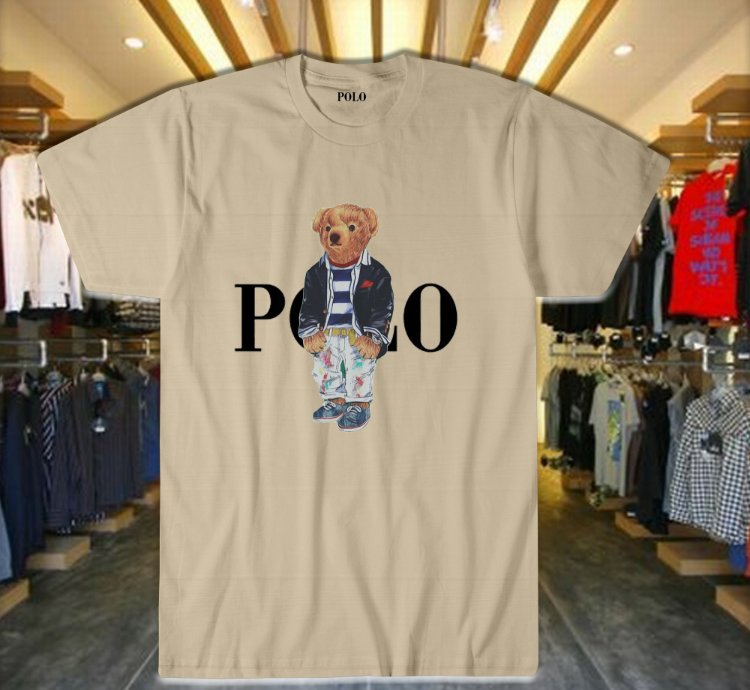 Polo Ralph Lauren Polo Bear Fleece T Shirt Sand Size S-5xl