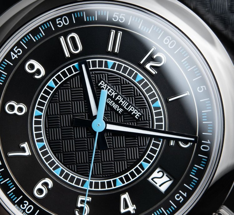 Patek Philippe Calatrava 6007g White Gold Black Blue Dial 40mm